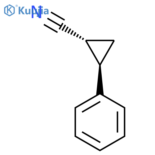 trans-2-phenylcyclopropane-1-carbonitrile structure