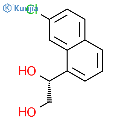 1,2-ETHANEDIOL, 1-(7-CHLORO-1-NAPHTHALENYL)-, (1R)- structure