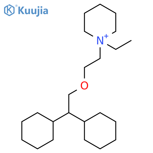 PIPERIDINIUM, 1-[2-(2,2-DICYCLOHEXYLETHOXY)ETHYL]-1-ETHYL- structure