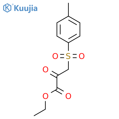 ethyl 3-[(4-methylphenyl)sulfonyl]-2-oxopropanoate structure