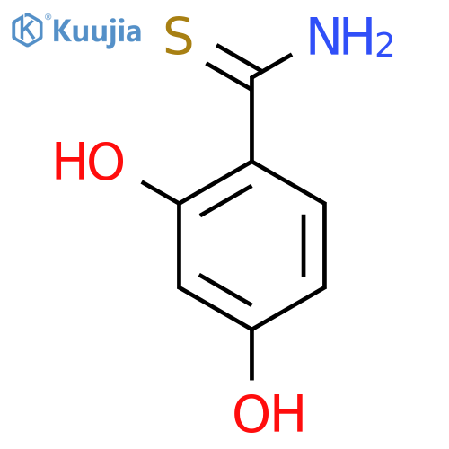 2,4-dihydroxybenzene-1-carbothioamide structure