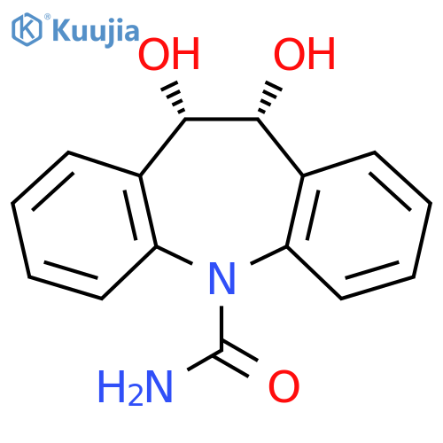 cis-10,11-Dihydroxy-10,11-dihydrocarbamazepine structure