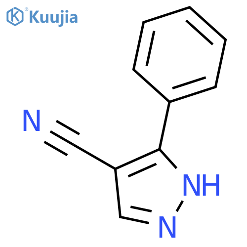 3-phenyl-1H-pyrazole-4-carbonitrile structure