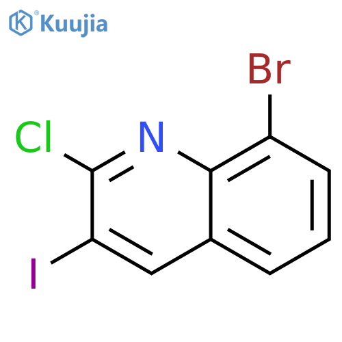 8-Bromo-2-chloro-3-iodoquinoline structure