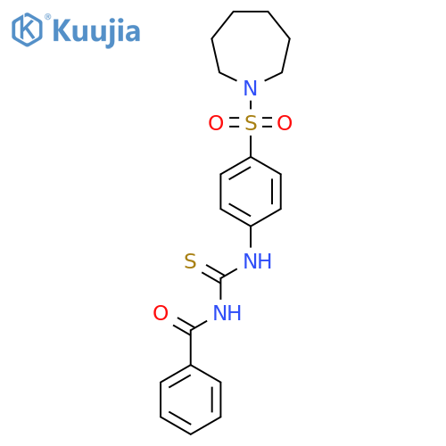 3-[4-(azepane-1-sulfonyl)phenyl]-1-benzoylthiourea structure
