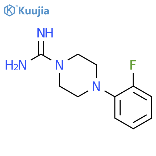 4-(2-Fluoro-phenyl)-piperazine-1-carboxamidine structure