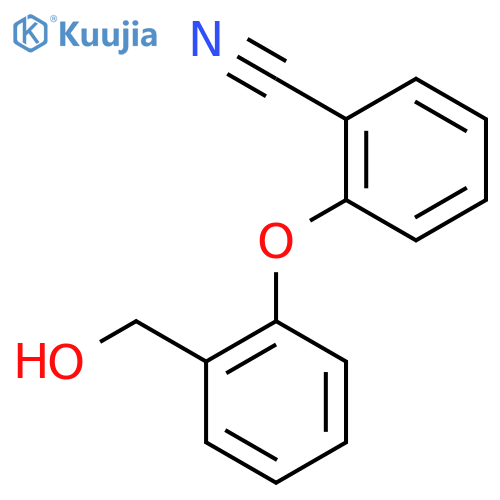 2-2-(hydroxymethyl)phenoxybenzenecarbonitrile structure