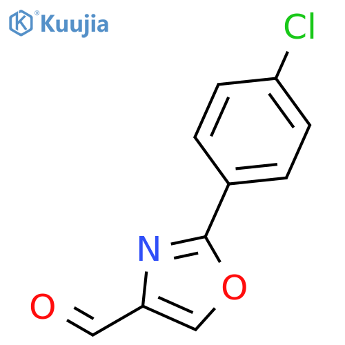 2-(4-chlorophenyl)-1,3-oxazole-4-carbaldehyde structure