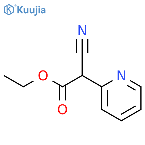 ethyl 2-cyano-2-(pyridin-2-yl)acetate structure