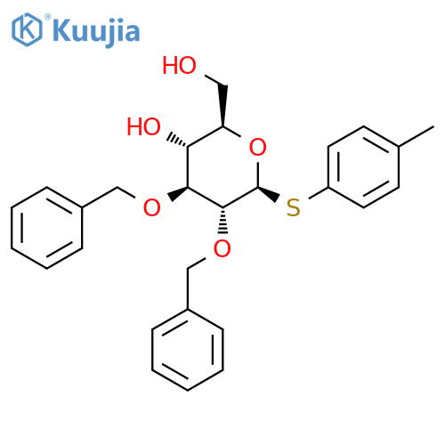 4-Methylphenyl 2,3-di-O-benzyl-1-thio-β-D-glucopyranoside structure