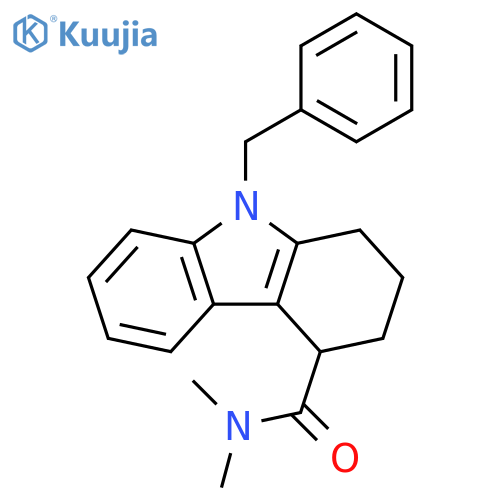 1H-Carbazole-4-carboxamide,2,3,4,9-tetrahydro-N,N-dimethyl-9-(phenylmethyl)- structure