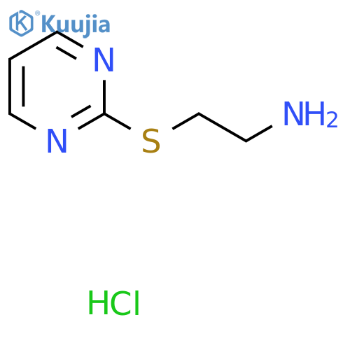 2-(Pyrimidin-2-ylthio)ethan-1-amine hydrochloride structure