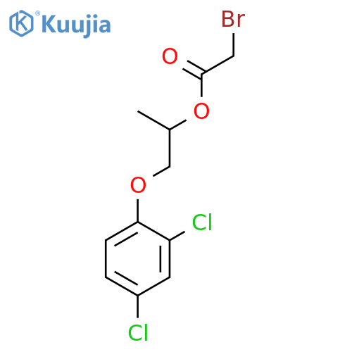 Acetic acid, bromo-, 2-(2,4-dichlorophenoxy)-1-methylethyl ester structure