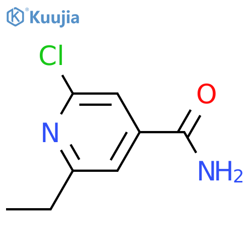 2-Chloro-6-ethylpyridine-4-carboxamide structure