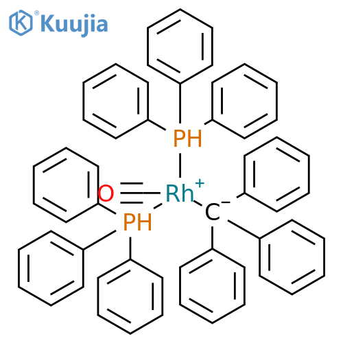 Rhodium, carbonyl(triphenylmethyl)bis(triphenylphosphine)- structure