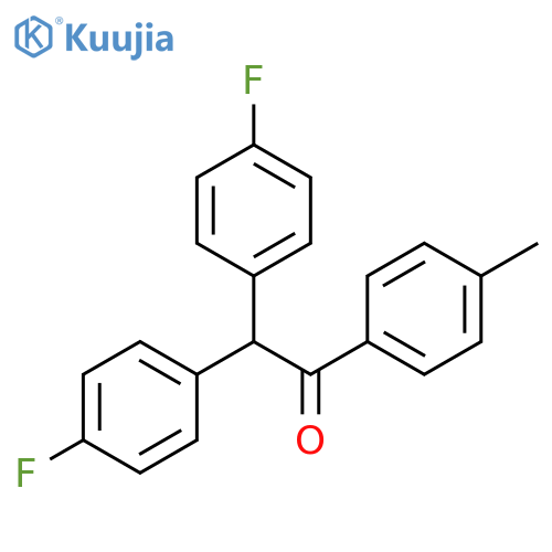Ethanone, 2,2-bis(4-fluorophenyl)-1-(4-methylphenyl)- structure