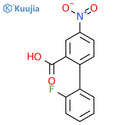 [1,1'-Biphenyl]-2-carboxylic acid, 2'-fluoro-4-nitro- structure
