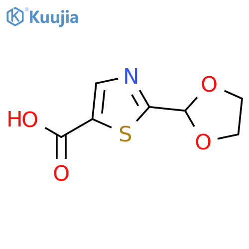 2-(1,3-dioxolan-2-yl)-1,3-thiazole-5-carboxylic Acid structure