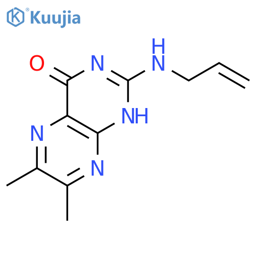 4(1H)-PTERIDINONE, 6,7-DIMETHYL-2-(2-PROPENYLAMINO)- structure
