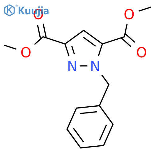 Dimethyl 1-benzyl-1H-pyrazole-3,5-dicarboxylate structure