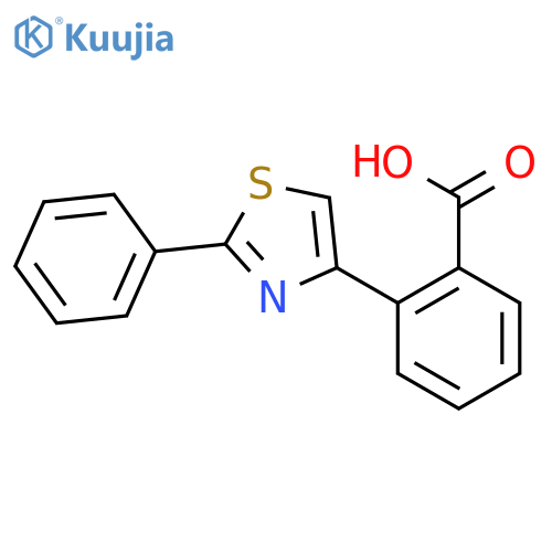 2-(2-Phenyl-1,3-thiazol-4-yl)benzene-carboxylic Acid structure