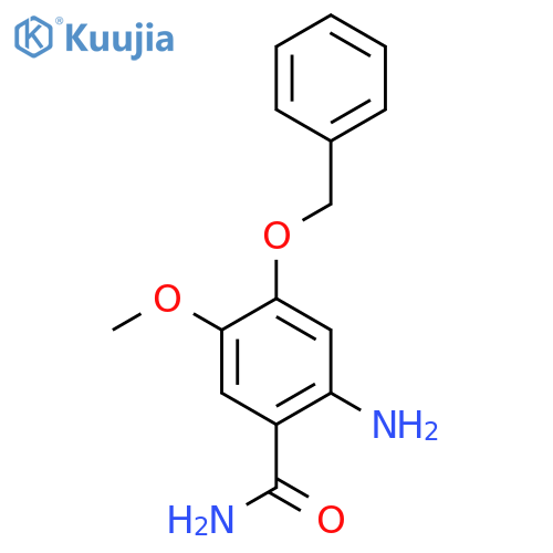 2-amino-4-(benzyloxy)-5-methoxybenzamide structure