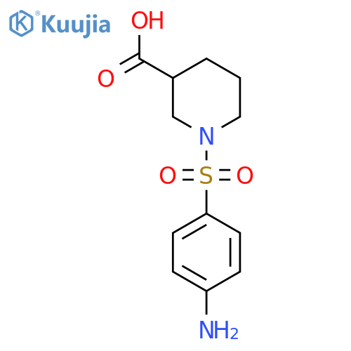 1-(4-Aminobenzenesulfonyl)piperidine-3-carboxylic acid structure