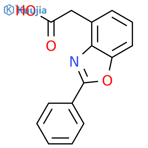 2-(2-phenyl-1,3-benzoxazol-4-yl)acetic acid structure
