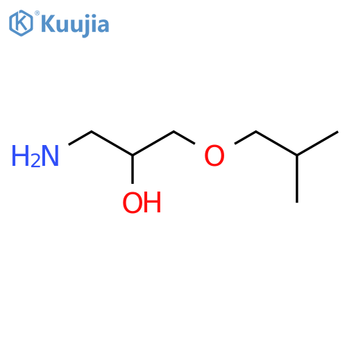 1-Amino-3-(2-methylpropoxy)propan-2-ol structure