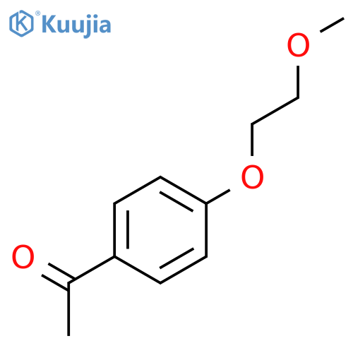 1-4-(2-methoxyethoxy)phenylethan-1-one structure