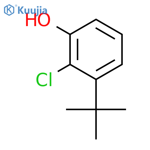 3-tert-butyl-2-chlorophenol structure
