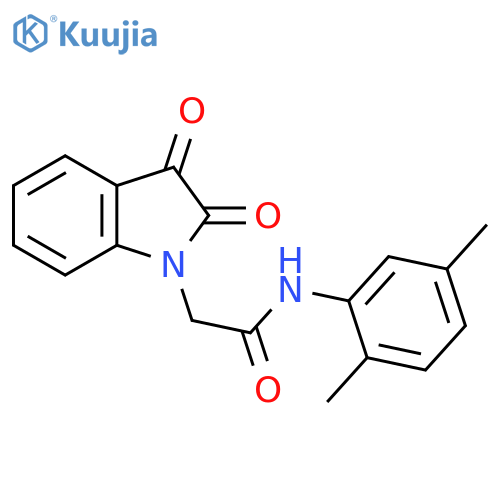 N-(2,5-dimethylphenyl)-2-(2,3-dioxo-2,3-dihydro-1H-indol-1-yl)acetamide structure