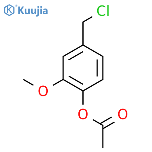 4-(Chloromethyl)-2-methoxyphenyl acetate structure