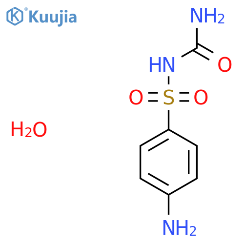 (4-Aminobenzenesulfonyl)urea hydrate structure