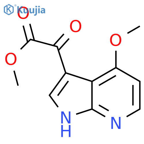 methyl 2-{4-methoxy-1H-pyrrolo[2,3-b]pyridin-3-yl}-2-oxoacetate structure