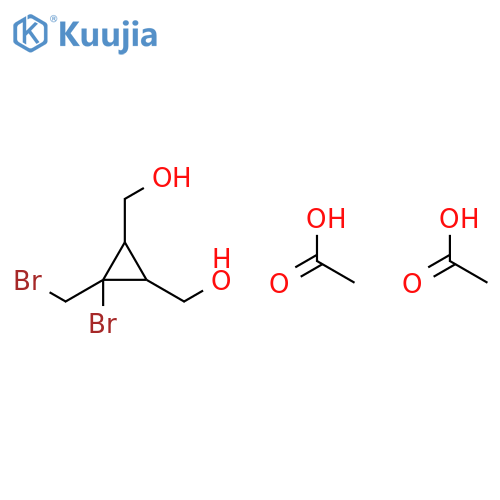 1,2-CYCLOPROPANEDIMETHANOL, 3-BROMO-3-(BROMOMETHYL)-, DIACETATE structure