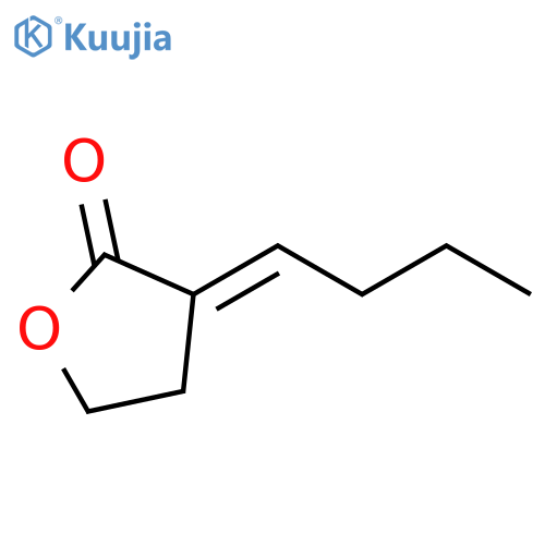 2(3H)-Furanone, 3-butylidenedihydro-, (E)- structure