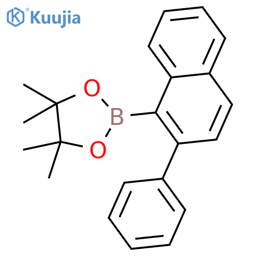 1,3,2-Dioxaborolane, 4,4,5,5-tetramethyl-2-(2-phenyl-1-naphthalenyl)- structure