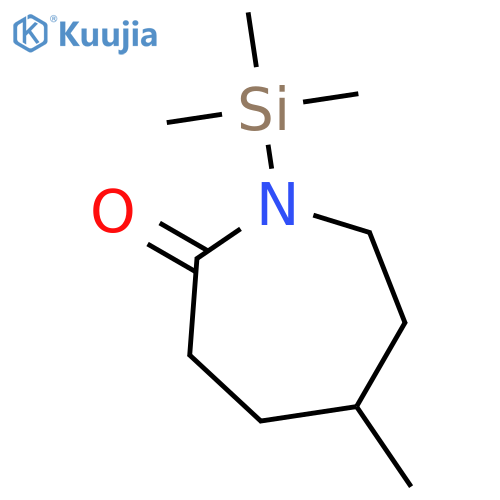 2H-Azepin-2-one, hexahydro-5-methyl-1-(trimethylsilyl)- structure