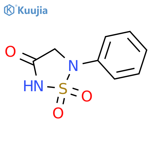 1,2,5-Thiadiazolidin-3-one, 5-phenyl-, 1,1-dioxide structure