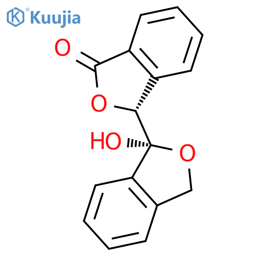 [1,1'-BIISOBENZOFURAN]-3(1H)-ONE, 1',3'-DIHYDRO-1'-HYDROXY-, (R*,S*)- structure
