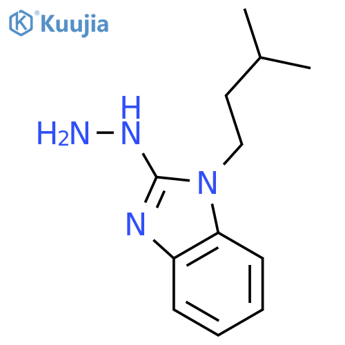 2-Hydrazinyl-1-isopentyl-1H-benzo[d]imidazole structure