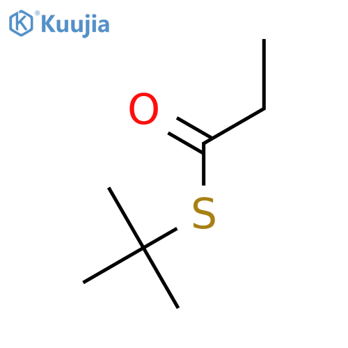 Propanethioic acid, S-(1,1-dimethylethyl) ester structure