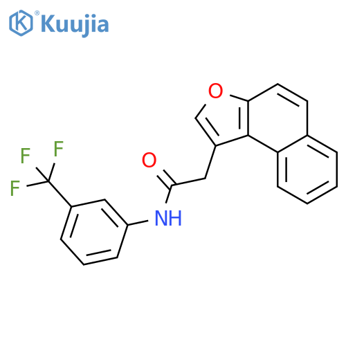 2-{naphtho2,1-bfuran-1-yl}-N-3-(trifluoromethyl)phenylacetamide structure