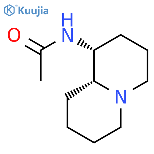 Acetamide, N-[(1R,9aR)-octahydro-2H-quinolizin-1-yl]-, rel- structure
