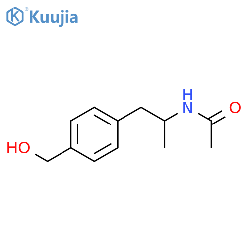Acetamide, N-[2-[4-(hydroxymethyl)phenyl]-1-methylethyl]- structure