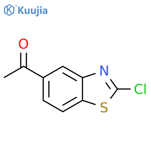 Ethanone,1-(2-chloro-5-benzothiazolyl)-(9CI) structure