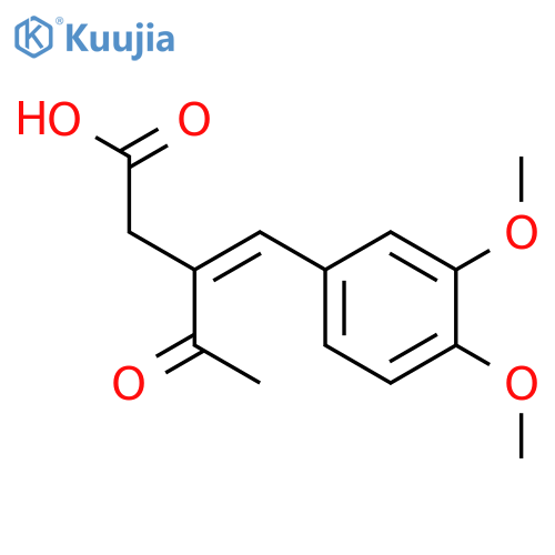 Pentanoic acid, 3-[(3,4-dimethoxyphenyl)methylene]-4-oxo- structure
