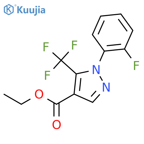 Ethyl 5-(trifluoromethyl)-1-(2-fluorophenyl)-1H-pyrazole-4-carboxylate structure