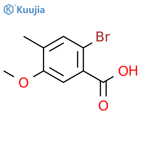 2-Bromo-5-methoxy-4-methylbenzoic Acid structure